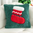 thumbnail image 2 of putnchl Christmas Throw Pillow Shu Cotton Velvet Holiday Decorative Cushion, 2 of 5