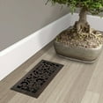 thumbnail image 4 of 4in x 12in Wonderland Style Oil Rubbed Bronze Metal Heating and Cooling Air Floor Register (5 PACK) - Overall 5 1/4" x 13 1/4", 4 of 5