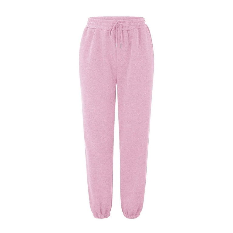 Knosfe Petite Sweatpants for Women Cinch Bottom Drawstring Fashion  Sweatpants for Teen Girls Wide Leg 2023 High Waisted Clearance Joggers for  Women with Pockets Fall Straight Leg Baggy Pants Pink 2XL 