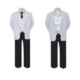 thumbnail image 2 of 5-7pc Formal Black White Suit Set White Bow Long Tie Vest Boy Baby Kids Sm-20 Teen, 2 of 3