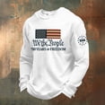 thumbnail image 2 of 250th Anniversary USA Shirt Men American Flag Print Shirt Long Sleeve Waffle Top Casual Crewneck Sweatshirts Patriotic Apparel, 2 of 3
