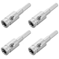 thumbnail image 5 of FUEENIRVA 1Set Amp Wire Connectors Silver Car Audio Amp Input Reducers Copper 1.65X0.47X0.47in, 5 of 8