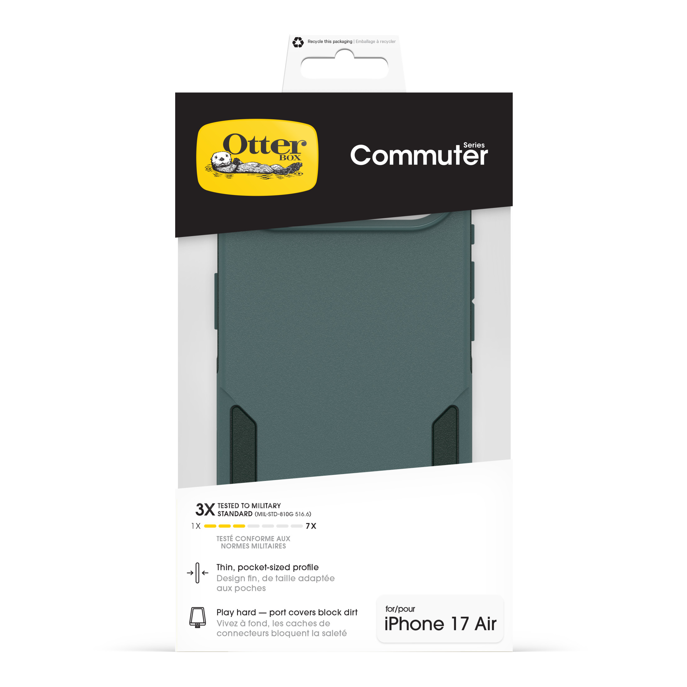 OtterBox Commuter Series Case with MagSafe and Camera Control for Apple iPhone Air - Green