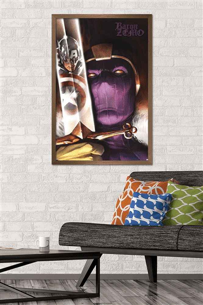 Marvel - Baron Zemo - Captain America #606 Wall Poster, 22.375" x 34", Framed