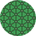 thumbnail image 1 of Ahgly Company Machine Washable Indoor Round Transitional Deep Emerald Green Area Rugs, 5' Round, 1 of 7