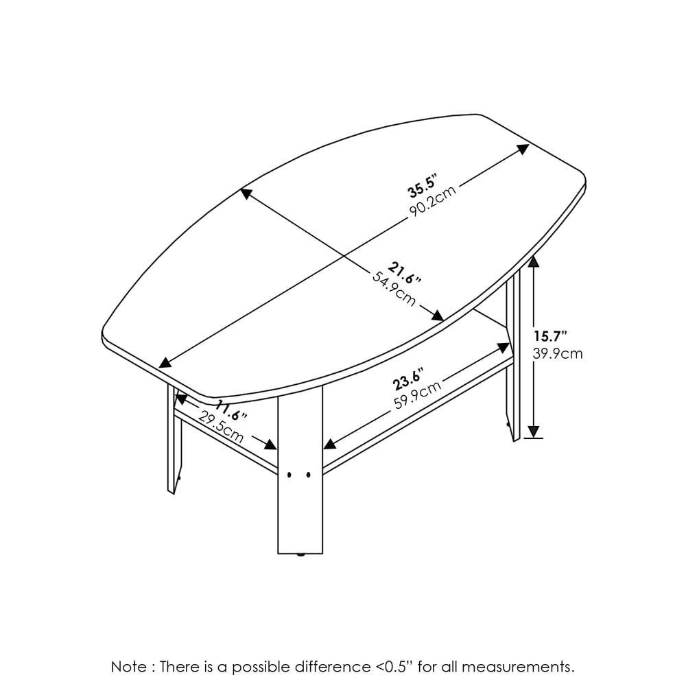 Furinno Simple Design Coffee Table White