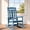 Blue, variant on SERWALL Oversized Outdoor Rocking Chairs Set of 2 for Adults, HDPE All Weather Patio Rockers for Porch Garden Lawn, Black