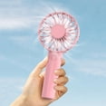 thumbnail image 2 of Mini Ventilador Portátil Handheld USB Carga Aire Enfriamiento Ventiladores Potentes (rosa), 2 of 3