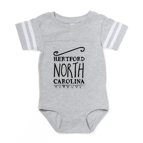 CafePress - Hertford North Carolina - Cute Infant Baby Football Bodysuit