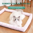 thumbnail image 4 of Apuakthei - Bonita alfombrilla para cama de perro, arena para gatos refrescante, colchón para jaula de perro, suministros para camas de mascotas, cama para jaula de mascota con soporte firme para, 4 of 7