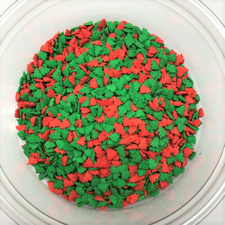 Christmas Tree Shapes Red Green Bakery Topping Sprinkles 5