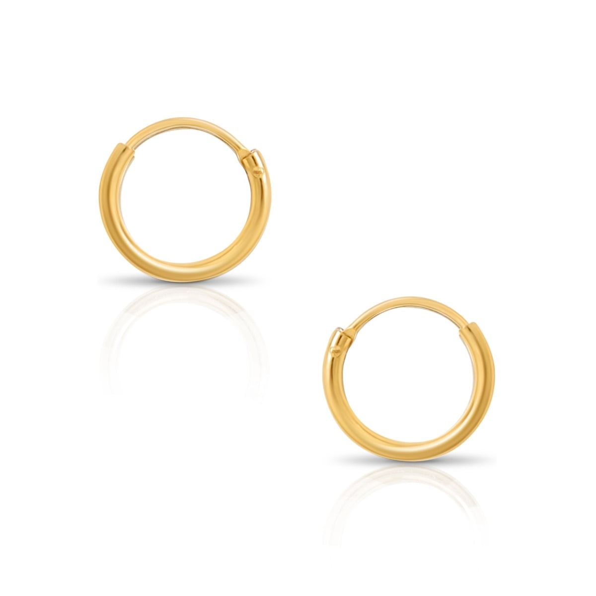 Humble Chic Ny - Endless Hoop Earrings - Hypoallergenic Round Circle ...