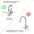 thumbnail image 4 of Pre Rinse Spray Vaink Dishes Cleaning Task - Grey, 4 of 6