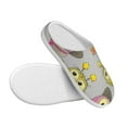 thumbnail image 3 of Goofa Cartoon Owls Print Womens Mens Cotton Lightweight House Slippers , Washable Home Slippers,Indoor Comfy Bedroom Cozy Slippers-42/43, 3 of 7