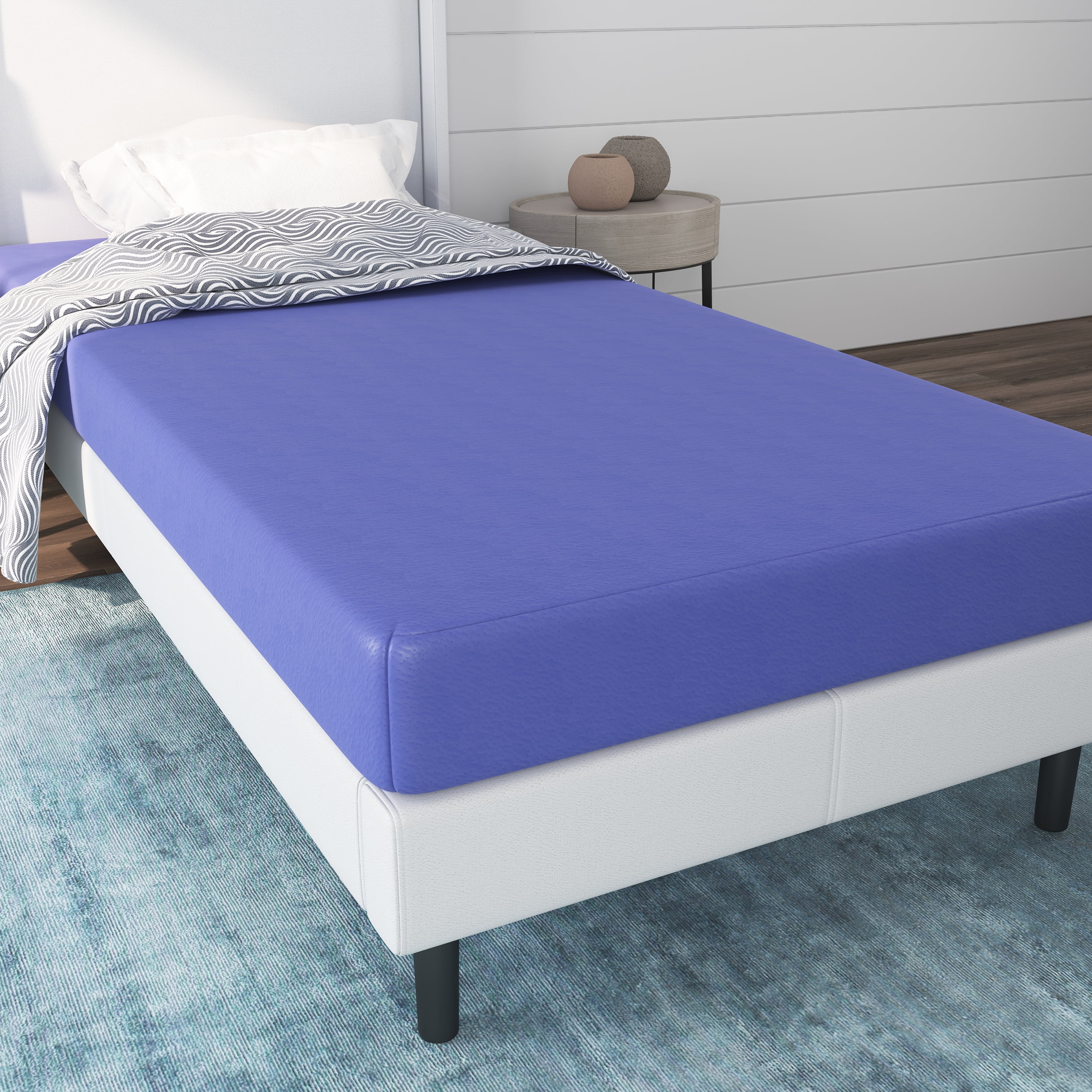 NapQueen Rainbow 5" Twin, Memory Foam Mattress, Blue