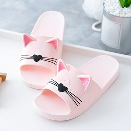 

Penkiiy 3D Men s Cartoon Cat Slippers Flat Couples Home Ladies Casual Female Shoes Women s Footwear