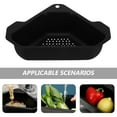 thumbnail image 3 of unbranded Organizador Y Para Fregadero De Cocina En Inoxidable Con Drenaje Negro, 3 of 8