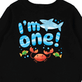 thumbnail image 3 of Inktastic I'm One First Birthday Shark and Crab Baby Fleece Bodysuit, 3 of 4