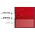 thumbnail image 3 of Red Basic Leather Checkbook Cover, 3 of 6