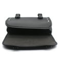 thumbnail image 3 of Motorcycle Saddlebags PU Leather Saddle Bags Waterproof Side Bags Storage Luggage Universal - Black, 3 of 8