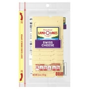 Land O Lakes Swiss Cheese, Packaged Sliced Cheese, 6 oz, 8 slices