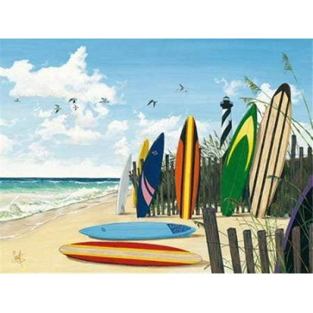 Surf Boards Poster Print by Scott Westmoreland, 18 x 24 Large
