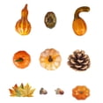 thumbnail image 1 of Halloween Simulation Pumpkin Model Christmas Decoration Photo Props Foam Pumpkin Set Artificial Pumpkin for Decoration, 1 of 8