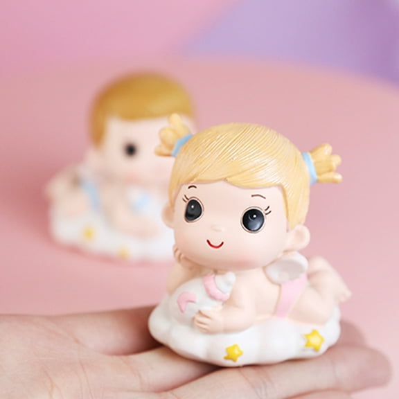 Masteelf Baby Doll Cake Decor Resin Figurine for Birthday Cake Decoration Adds Fun to Parties
