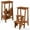 Coffee, variant on Costway 3 Tier Folding Step Stool 3-in-1 Rubber Wood Ladder Storage Shelf Coffee