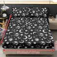 thumbnail image 4 of Qpednta Sun Moon Star Sheets Set 3 Piece Sheet Set with 1 Fitted Sheet and 2 Pillowcases Soft Bedding Set with Deep Pocket Fitted Sheet Washable Bed Sheets for Bedroom Decor, 4 of 7