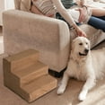 thumbnail image 4 of Escalera portátil para perros Sunnimix Marrón 3 peldaños, 4 of 8