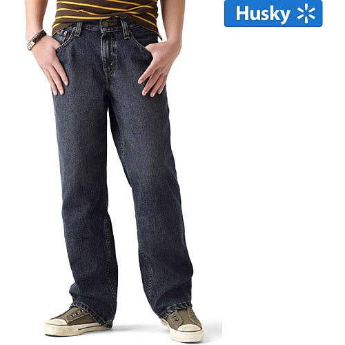 Signature by Levi Strauss & Co. Boys' Husky Relaxed Jeans 