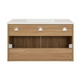 thumbnail image 6 of Classe 36" Wall-Mounted Bathroom Vanity in Oak, 6 of 15