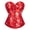 Red, variant on Grebrafan Corset Christmas Women Plus Size Cosplay Bustier Green M