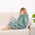 thumbnail image 4 of Cartoon Construction Vehicles Road Signs Blanket Hoodies for Kids 6-13YR Oversize Wearable Blanket Hoodies for Boys Girls Teens, 4 of 7