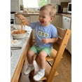 thumbnail image 6 of BemeyourBBs Toddler Baby Boys Summer Clothes Cute Infant Baby Boys Frog Outfits Frog Embroidery Short Sleeves T-Shirt and Elastic Plaid Shorts Set Toddler Baby Boys 2 Piece Summer Outfit, 6 of 9