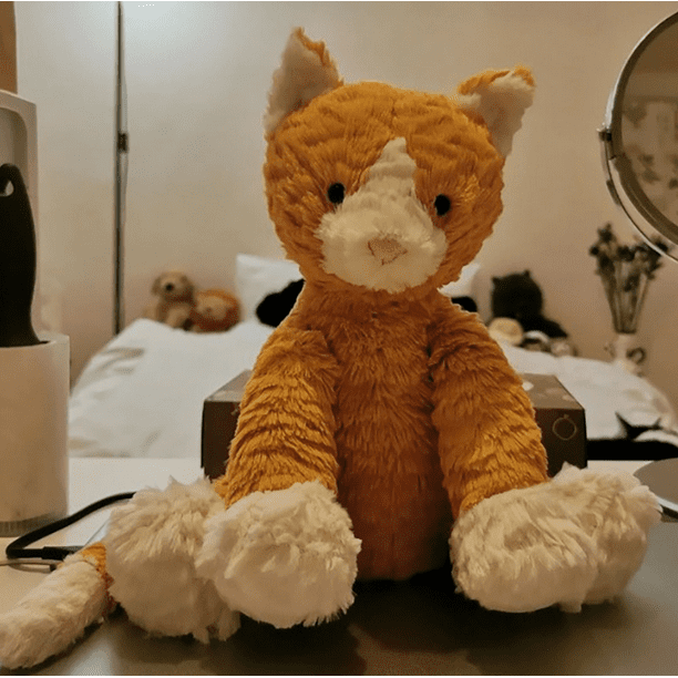 Jellycat Fuddlewuddle Ginger Cat Plush Toy-9.05Inch-Creative Gift