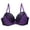 Purple, variant on Color-Block Bras for Women Push Up Bra Adjustable Shoulder Strap Large Size Bra for Daily