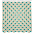 thumbnail image 3 of Ambesonne Teal Shower Curtain, Oriental Eastern Design, 69"Wx75"L, Mustard Teal and Grey, 3 of 3