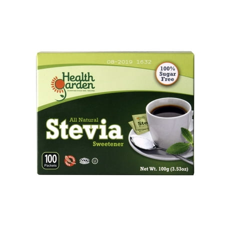 Health Garden Stevia Sweetener Packets, 100 count