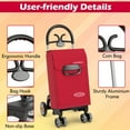 Costway Folding Shopping Utility Roller Hand Truck Cart W/ Wheels