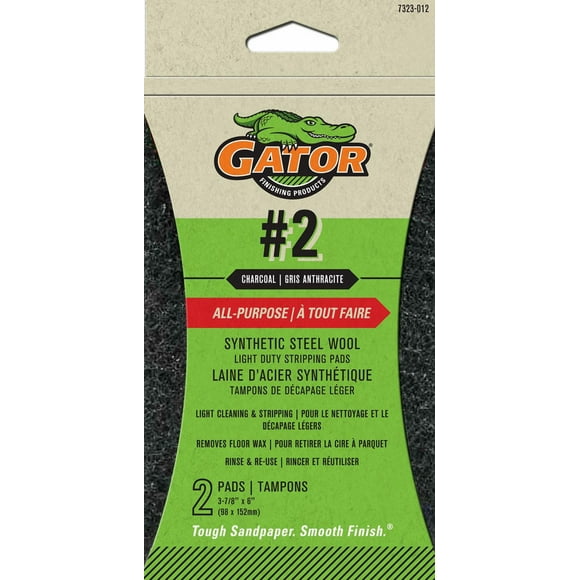 #2 CHARCOAL SYNTHETIC WOOL PAD, Finishing Pad