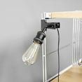 thumbnail image 6 of FSLiving Mini Base Black Clamp Lamp with 5.9ft Plug-in Cord Adjustable Angle Dimmable Timing Vintage Design Clip On Reading Light Spotlight for Shelf Bookshelf Splint Billboards - 1 Pack, 6 of 8