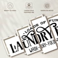 thumbnail image 6 of Elephant Stock Laundry Room Motto Wall Art - Horizontal Multi Panel Canvas - Laundry Room Wall Decor - Inspirational And Typography Multi Panel - White And Black Decor - 68" x 30", 6 of 8
