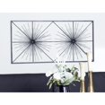 thumbnail image 2 of DecMode Black Metal Sea Urchin Starburst Wall Decor with Black Frame, 2 of 9