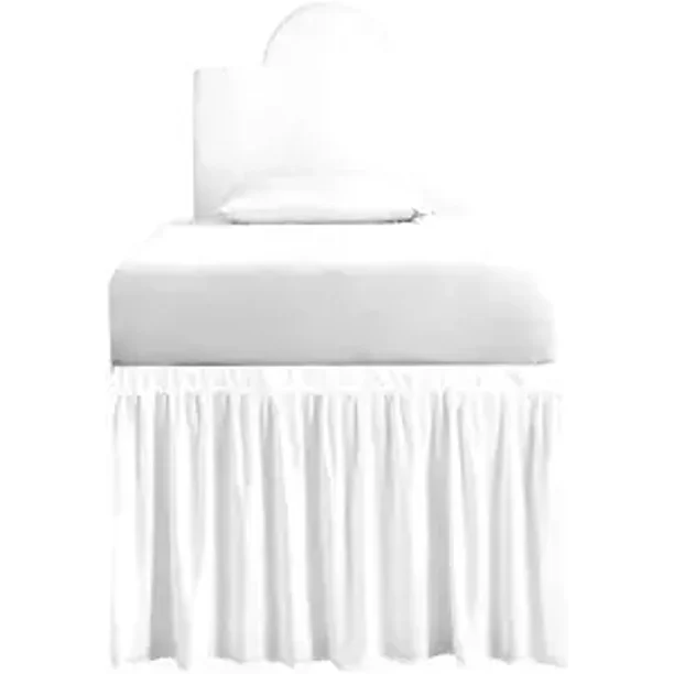 Dorm Room Bed Skirt for Twin XL Dorm Bed,Extended Dorm Bed SkirtLong