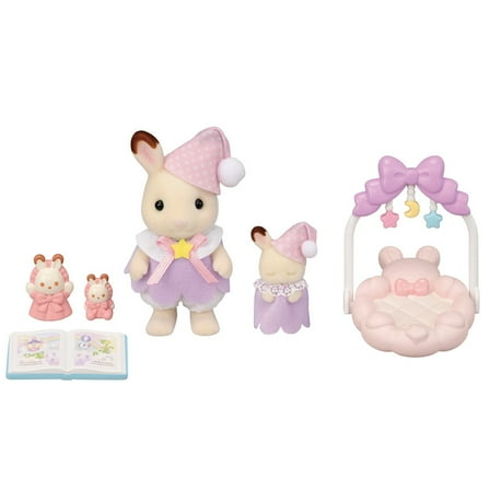 Calico Critters Sleepy Dream Siblings, Dollhouse Playset with 2 Figures and Accessories