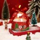 thumbnail image 4 of Caja de Regalo Navideña | Envase de Papel Rojo y Verde para Frutas Navideñas | Cinta Decorativa con Ventana Transparente | Bolsa de Regalo Portátil para Dulces y Manzanas En Nochebuena, 4 of 6