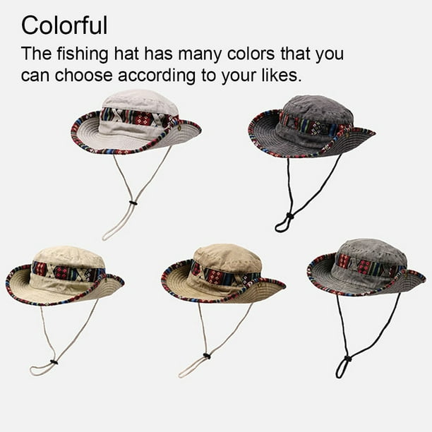 Fishing Hat Vintage Japanese Style Men Women Dome Sunproof Style  Replacement Drawstring Outdoor Easy Matching Cap Headgear Accessories White  Grey