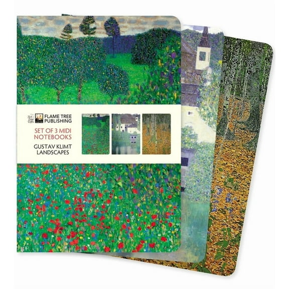 MIDI Notebook Collections Gustav Klimt: Landscapes Set of 3 MIDI Notebooks, (Hardcover)